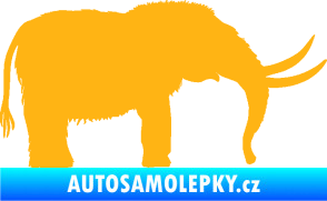 Samolepka Mamut 001 pravá světle oranžová