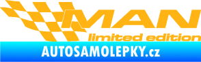 Samolepka MAN limited edition levá světle oranžová