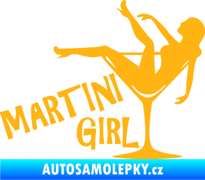 Samolepka Martini girl světle oranžová