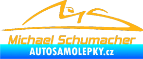 Samolepka Michael Schumacher 002 světle oranžová