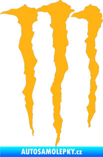 Samolepka Monster Energy 002 světle oranžová