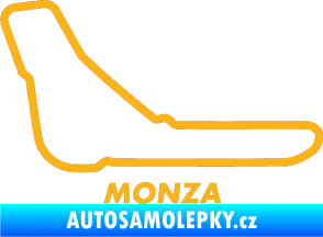 Samolepka Okruh Monza světle oranžová