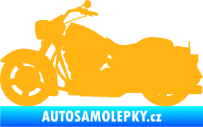 Samolepka Motorka 045 levá Harley Davidson světle oranžová