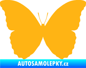 Samolepka Motýl 008 světle oranžová