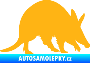 Samolepka Mravenečník 002 pravá světle oranžová
