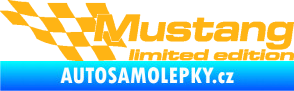 Samolepka Mustang limited edition levá světle oranžová