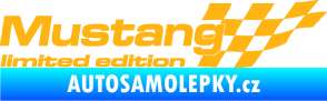 Samolepka Mustang limited edition pravá světle oranžová