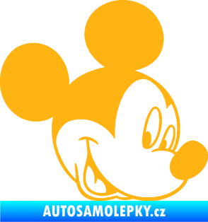 Samolepka Myšák Mickey 001 pravá světle oranžová