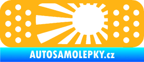 Samolepka Náplast 002 levá světle oranžová