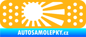 Samolepka Náplast 002 pravá světle oranžová