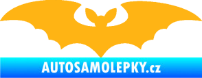Samolepka Netopýr 006 světle oranžová
