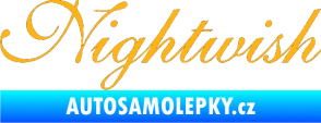 Samolepka Nightwish světle oranžová