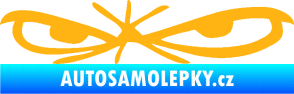Samolepka Oči 002 levá světle oranžová