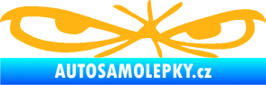 Samolepka Oči 002 pravá světle oranžová