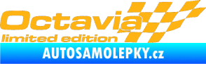 Samolepka Octavia limited edition pravá světle oranžová