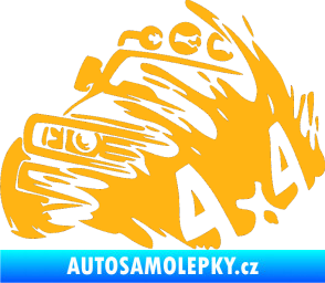 Samolepka Off Road 002 levá 4x4 světle oranžová