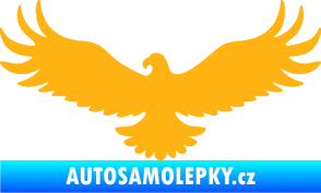 Samolepka Orel 006 levá světle oranžová