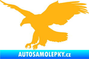Samolepka Orel 013 levá světle oranžová