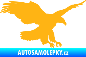 Samolepka Orel 013 pravá světle oranžová