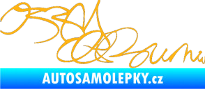 Samolepka Ozzy Osbourne 004 světle oranžová