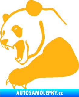 Samolepka Panda 010 levá světle oranžová