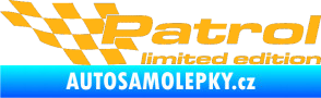 Samolepka Patrol limited edition levá světle oranžová