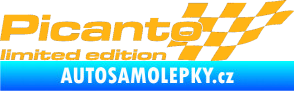 Samolepka Picanto limited edition pravá světle oranžová