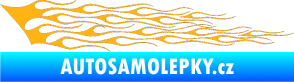Samolepka Plameny 011 světle oranžová