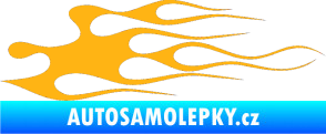 Samolepka Plameny 016 světle oranžová