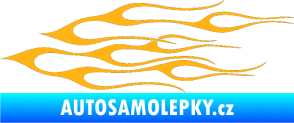 Samolepka Plameny 017 světle oranžová