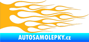 Samolepka Plameny 023 světle oranžová