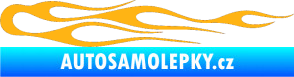 Samolepka Plameny 024 světle oranžová