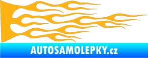 Samolepka Plameny 030 světle oranžová