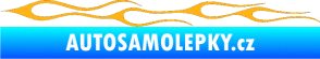Samolepka Plameny 034 světle oranžová