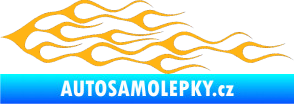 Samolepka Plameny 052 světle oranžová