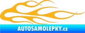 Samolepka Plameny 055 světle oranžová