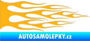 Samolepka Plameny 067 světle oranžová
