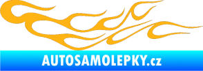 Samolepka Plameny 083 světle oranžová