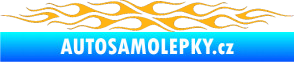 Samolepka Plameny 085 světle oranžová