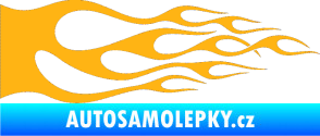 Samolepka Plameny 086 světle oranžová