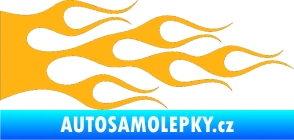 Samolepka Plameny 088 světle oranžová