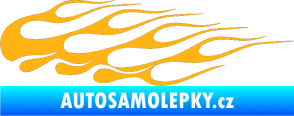 Samolepka Plameny 091 světle oranžová