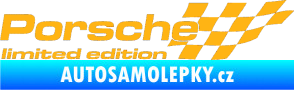 Samolepka Porsche limited edition pravá světle oranžová