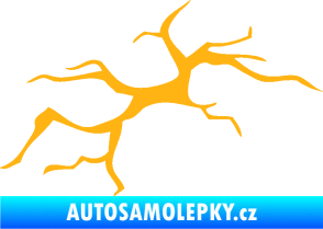 Samolepka Prasklina 001 světle oranžová