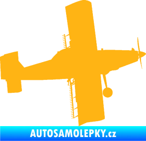 Samolepka Práškovací letoun Čmelák pravá světle oranžová