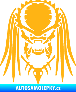 Samolepka Predátor 001  světle oranžová