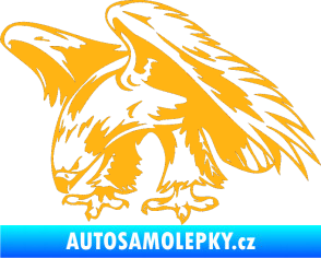 Samolepka Predators 001 levá orel světle oranžová