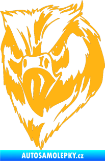 Samolepka Predators 002 levá světle oranžová