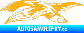 Samolepka Predators 032 pravá světle oranžová