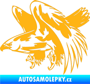 Samolepka Predators 034 levá světle oranžová